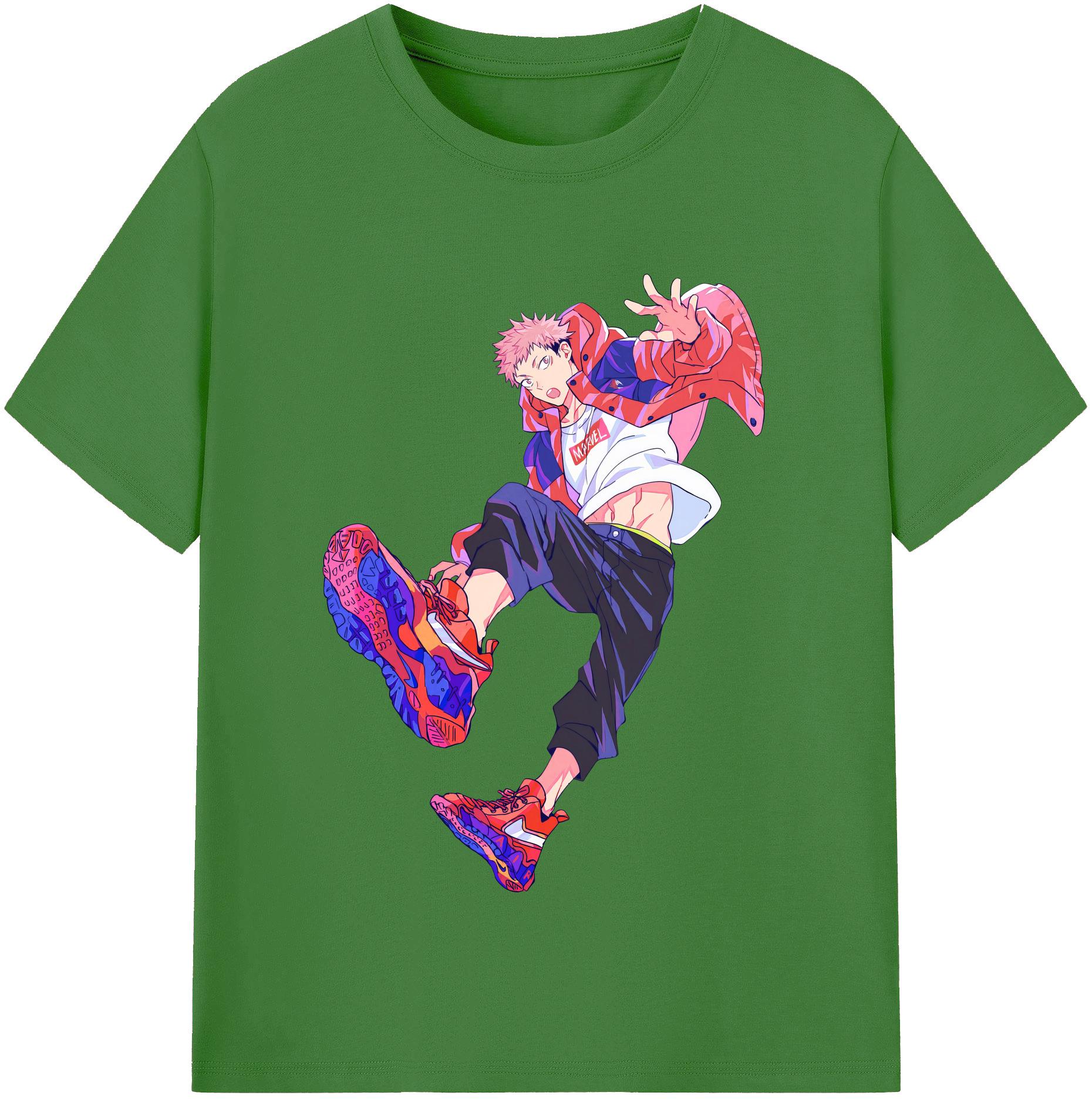 （画像用） 呪術廻戦 Jujutsu Kaisen レディースカジュアルプリントTシャツ（綿100％）